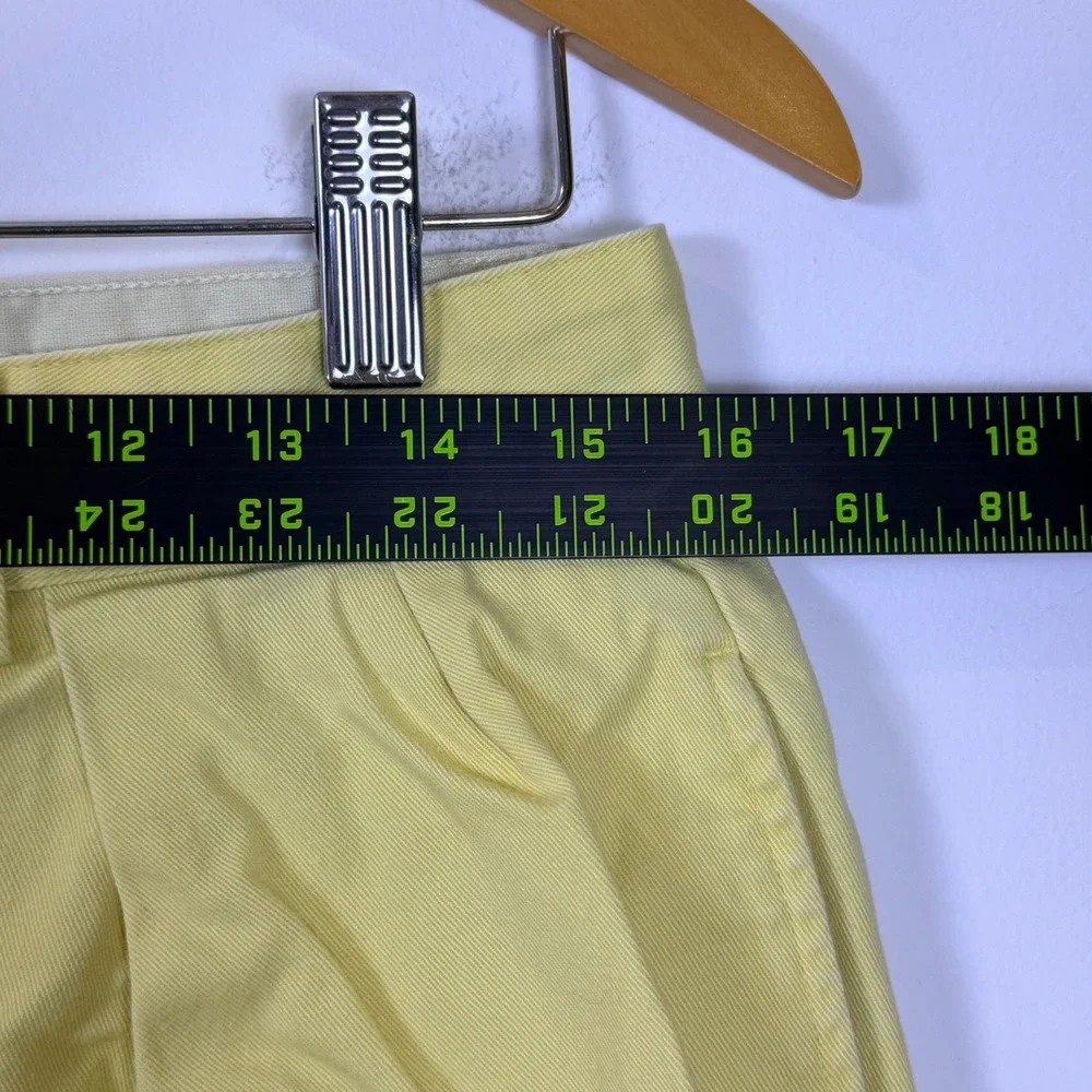 VIntage Polo Ralph Lauren Chino Shorts Mens 31 Yellow Pleated Front 100% Cotton
